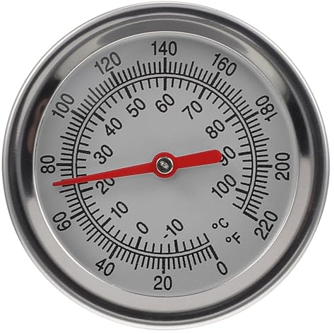 Anneome Kompostthermometer Silber Lange, Extra Edelstahl mit Sonde | Gartenwerkzeug für Profis, Leicht zu Tragen und Praktisch zu Verstauen, für Garteneinsatz