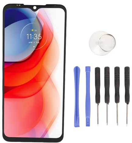Fabater Pantalla LCD de Repuesto para Moto G Play 2021 XT2093, Pantalla LCD de 6,5 Pulgadas Digitalizador de Pantallas Táctil con Kit de Herramientas de Reparación