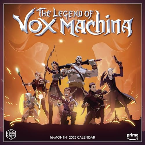 LEGEND OF VOX MACHINA 2025 WALL CALENDAR