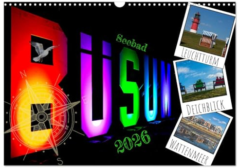 Seebad Büsum (Wandkalender 2026 DIN A3 quer), CALVENDO Monatskalender: Ein Jahr voller Schönheit und voller Küstensehnsucht. (CALVENDO Orte)