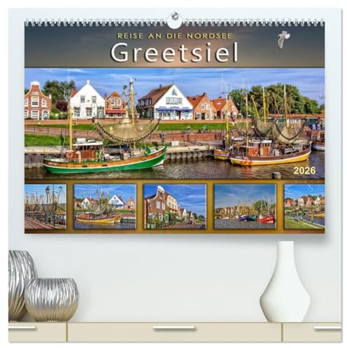 Reise an die Nordsee - Greetsiel (hochwertiger Premium Wandkalender 2026 DIN A2 quer), Kunstdruck in Hochglanz: Der Fotokünstler Peter Roder nimmt ... Greetsiel an der Nordsee. (CALVENDO Natur)