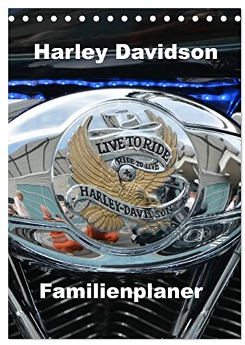Harley Davidson Familienplaner (Tischkalender 2026 DIN A5 hoch), CALVENDO Monatskalender: Familienplaner für Harley-Fans (CALVENDO Hobbys)