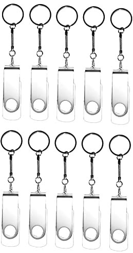 Lot de 50 clés USB 2.0 flash drive pliables 1 Go blanc