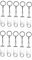 Lot de 50 clés USB 2.0 flash drive pliables 1 Go blanc