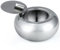Edelstahl cigarette Aschenbecher mit Deckel, Maxin Wind-Zigarette Aschenbecher Smoking Ash Halter Desktop Ash Tray for Home Office Dekoration-Silber.
