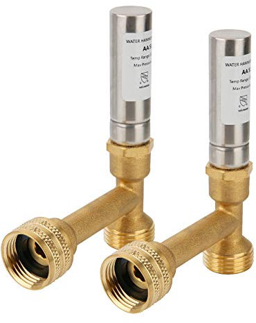 Solimeta 3/4 GHT Thread Water Hammer Arrestor for Washing Machine & Toilet, Air Hammer Arrestor, 2 Pcs
