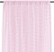 AmeliaHome Gardine 140x270 cm 1 St. Vorhang halbtransparent Kräuselband Stickerei Molisa Rosa