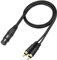 QIANRENON XLR Female to Dual RCA Male Stereo Splitter Cable 3-Pin XLR to 2 RCA mono Y Splitter Conversion Extension Audio Cable,For Mixer Amplifier KTV equipment Audio,1m/3.2ft