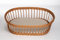 Mionido Spannbettlaken Einzelpack 85 x 45 cm Beige | Matratzen-Bezug für ovale Matratze | 100% Baumwolle | Bezug für Matratzen im Stubenwagen & Kinderwagen | 100% in Deutschland gefertigt
