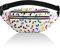 Xzeemo Bauchtasche Mode, Wasserdicht Gürteltasche, Multifunktionale Hüfttasche mit 2 Fächer Reißverschluss Verstellbarer Gürtel, für Damen Reise Party Festival Sport Outdoor Lauftasche (Weiß)