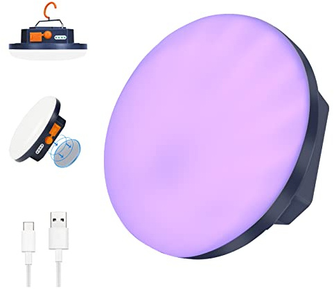 UV Flashlight Camping Light , IODOO 10000mAh 48 LED 395nm UV / 6500K Floodlight 3000LM White Light Pet Urine Detector for Dog/Cat Urine, Dry Stains, Bed Bug