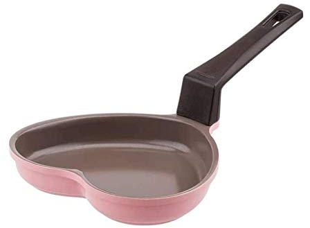 LIPPSY Pentola, Padella Rosa - Padella for La Colazione A Forma Di Cuore, Pentole Da Cucina Rivestite Moderne