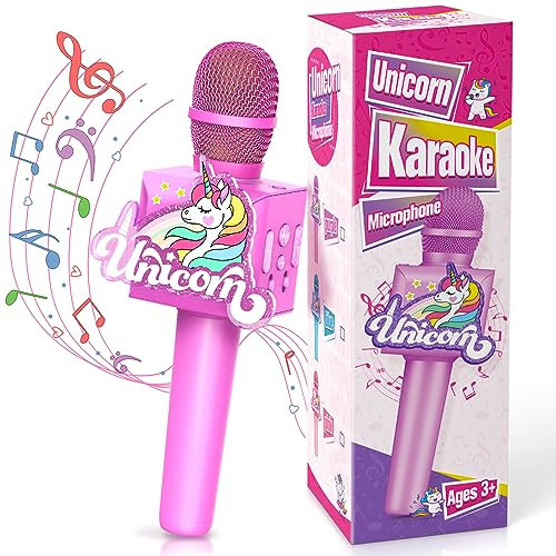 Girls Toys Age 3-12, Unicorn Gifts for Girls 3-9 Year Old Girl Gifts Microphone for Kids Toys for 3-12 Year Old Girls Birthday Presents for 3-9 Year Old Girls Frozen Gifts Microphone Wireless1