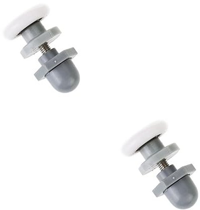 DOITOOL 2 Sätze Schiebetür-riemenscheibenrollen Kreisförmige Bogen-duschtürräder für Badezimmer Einfach Zu Installieren 8 Stück