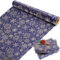 Geschenkpapier Weihnachten Rolle, Dunkelblaues und Braun Kraftpapier Geschenkpapier mit Schneeflocke, Geschenkverpackung für Frauen, Männer, Mädchen und Jungen, 43cm x 15M