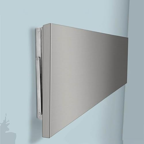 Siocnieqae Escritorios plegables tablero de pared para escritorio mesa plegable,Acero inoxidable 304, puede soportar 150 kg, superficie de acero inoxidable cepillado de 0,8 mm ( Size: 4030