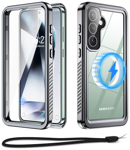 Beeasy Funda para Samsung Galaxy S24 Impermeable con MagSafe,360 Completa Antigolpes Militar Resistente Estanca Protección Carcasa, Sumergible Acuatica Case para Samsung S24