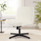 Bosmiller Bürostuhl Ohne Armlehnen Höhenverstellbar Schreibtischstuhl Armless Office Chair Schminktisch Stuhl 150KG Extra großes Kissen Stoff，Lambs