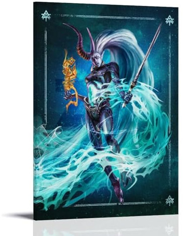 Aeldari The Yncarne Poster, Wandkunst, Poster, Geschenk für Freunde, Schlafzimmer, Wohnzimmer, Dekor, modernes ästhetisches Poster, dekorative Malerei, Leinwand, Wandposter und Kunstdruck, moderne