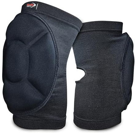 Shelly Protective knee pads, thick non-slip sponge, Wrestling knee pad that prevents impacts., unisex, Basketball, Cycling, Work, Football, Gym, Volleyball, Car Repairing(L/XL)