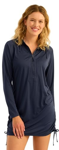 Huk Womens Pursuit Coverup Dress, Performance Fishing Dress, Naval Academy, Medium