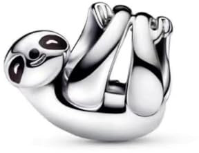 PHCLASY Hängender Faultier-Charms Anhänger Nettes Tier Kompatibilität für Armband Herz Geburtstagsgeschenk für Frauen