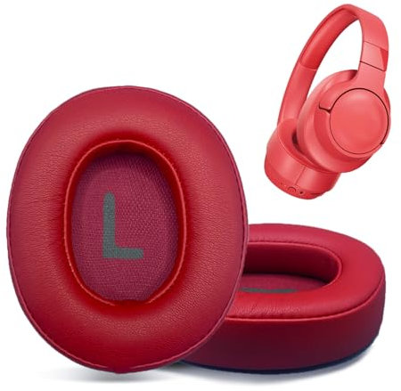 Replacement Ear Pads for JBL Tune 700(700BT)/710(710BT)/720(720BT)/750(750BT,750BTNC)/760(760NC)/770(770NC) Headphones, Headset Ear Cushions, Headset Earpads, Ear Cups Cover-Red