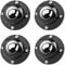 Gokoti Updated Self Adhesive Caster Wheels 4 Pack, 201 Stainless Steel Stick on Wheels