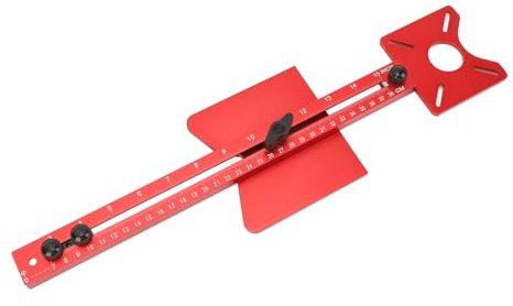 Supporto per Scanalatura di Fresatura del Router, Modello di Taglio del Cerchio Regolabile 4 in 1 per Router Trim Jig Hardware Armadietto Modello Router Taglio