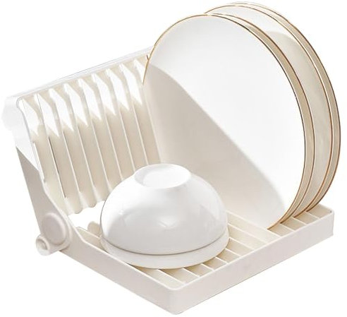 Escurridor de platos, Escurridor de cocina, Organizador de utensilios | Soporte multifuncional para utensilios y escurridor de platos plegable, ideal para secado organizado y gestión del espacio de co