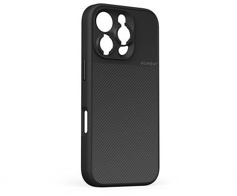 MOMENT Case für iPhone 16 Pro | MagSafe-kompatibe | QuickLock-Filter und T-Serie-Objektive | Schwarz