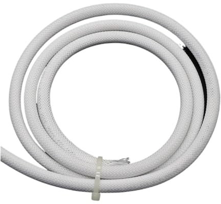 VONCYKI 1~50M PET Expandable Cable Sleeve 4mm Tight Braided High Density Hardness Insulate Line Protect Sleeving Wire Wrap Gland Sheath(White,4MM_3 METERS)