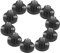 HOMSFOU 10 Pièces Équipement D'expérimentation Douille De Lampes E10 Porte-ampoules Rallonge De Douille De Lumière Douille D'ampoule Mini E10 Mini Ampoules Petite Ampoule Black Plastique