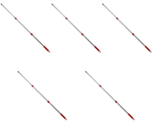 Healvian 5sets Mop Stick Replacement Mop Pole Handle Extension Threaded Connection