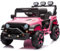 Kinder Elektroauto mit Verbesserter Akku 12V 7AH, Elektrofahrzeuge 3-Gang - 2 Betriebsmodi mit 2,4G-Fernbedienung, LED-Lichter, Bluetooth, Sicherheitsgurten für Kinder von 1-8 Jahren (Rosa)