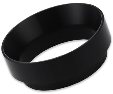 54mm Espresso Dosing Funnel, Magnetic Aluminum Coffee Dosing Ring for 54mm Espresso Portafilter – Prevents Powder Splashing, Black