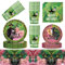 51pcs Witch And Princess Party Tableware,Wick Themed Birthday Party Decoration,Elpha-Ba Birthday Party Supplies With Paper Plates Cups Napkins Tablecloths For 10 Guests Adult Kids Birthday Party
