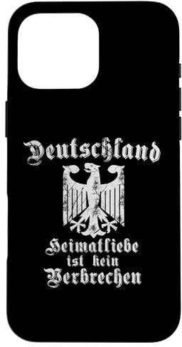 Deutschland Heimatliebe ist kein Verbrechen - German Adler Hülle für iPhone 16 Pro Max