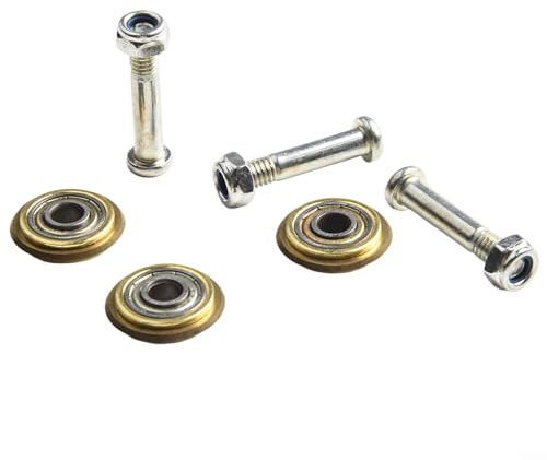 3 Pack 22mm Manual Tile Cutter Replacement Rotary Bearing Wheels with Screws, Metal Scoring Blades for Porcelain and Ceramic Tiles, Compatible with Handheld Tile Cutting Machines, Silver