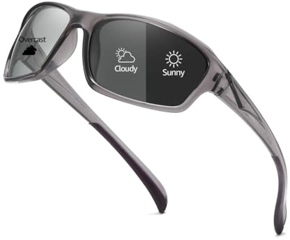 Myiaur Fahrradbrille Damen Selbsttönend,UV400-Schutz Polarisierter Photochrome Sonnenbrille, Ideal Zum Autofahren, für Outdoor-Sportarten Und Den Täglichen Gebrauch