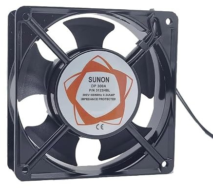 ZHAOWOZ Ventilador de refrigeración con Doble rodamiento Bolas para Sunon DP300A, n.° Pieza 3123HBL, 380 V, 50/60 Hz, 0,24 A, 22 W, 3100 RPM, 12 cm, 12038, 120 x 38 mm(Patch Connector)
