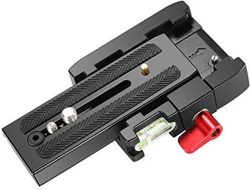 NEEWER Professional Aluminiumlegierung Schnellwechselplatte Adapter Platte mit 1/4 3/8 Zoll Schraube für DSLR Kamera Camcorder Stativ Einbeinstativ