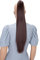 CAISHA 60cm Glatt Pferdeschwanz Mit Butterflyklammer Haarteil Zopf Hitzebeständig Haarverlängerung Rotbraun H619