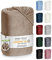 Bettlaken 150x200 Cashmere Touch Spannbettlaken Super Soft Winter Spannbetttuch Nicky Plüsch Teddy Typ585 Öko-Tex pflegeleicht Taupe für 140x200 bis 160x200