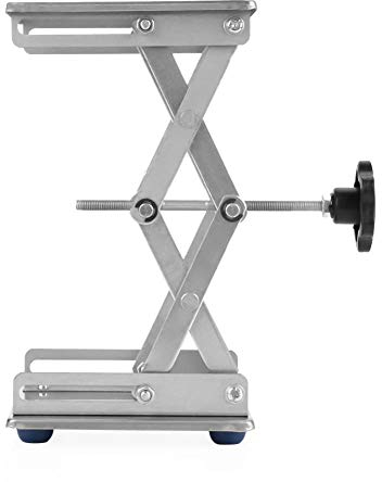 6Edelstahl Jack Stand Scherenlabor, Laborgeräte Andere Laborprodukte Hebebühne/Faltbare Hubtisch Pad 150 * 150 * 250mm für Wissenschaftliches Experiment