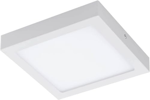 EGLO 33316 LED Aufbauleuchte Crosslink FUEVA-C weiss L:22.5cm B:22.5cm H:4cm dimmbar 2700-6500K mit Connect Funktion