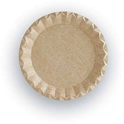 TELEVASO - 200 uds - Platos llanos redondos 180 mm cartón kraft ecológico - Desechables, reciclables y compostables - Ideal para fiestas, cumpleaños, bares, restaurantes, eventos, catering