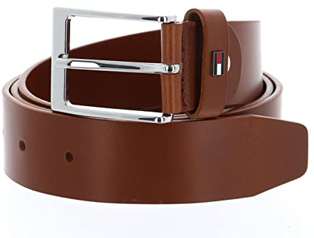 Tommy Hilfiger Herren Gürtel Layton Adj Ledergürtel, Braun (Cognac), 85