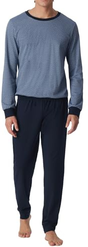 Schiesser Herren Langer Schlafanzug Pyjama Lang - 159633