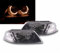 CR-Lights Angel Eyes Scheinwerfer für VW Passat 3BG B5 FL 09.2000-03.2005 schwarz